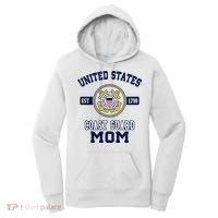 Proud Us Coast Guard Mom Military Pride Gift Women's Hoodie thumb 0