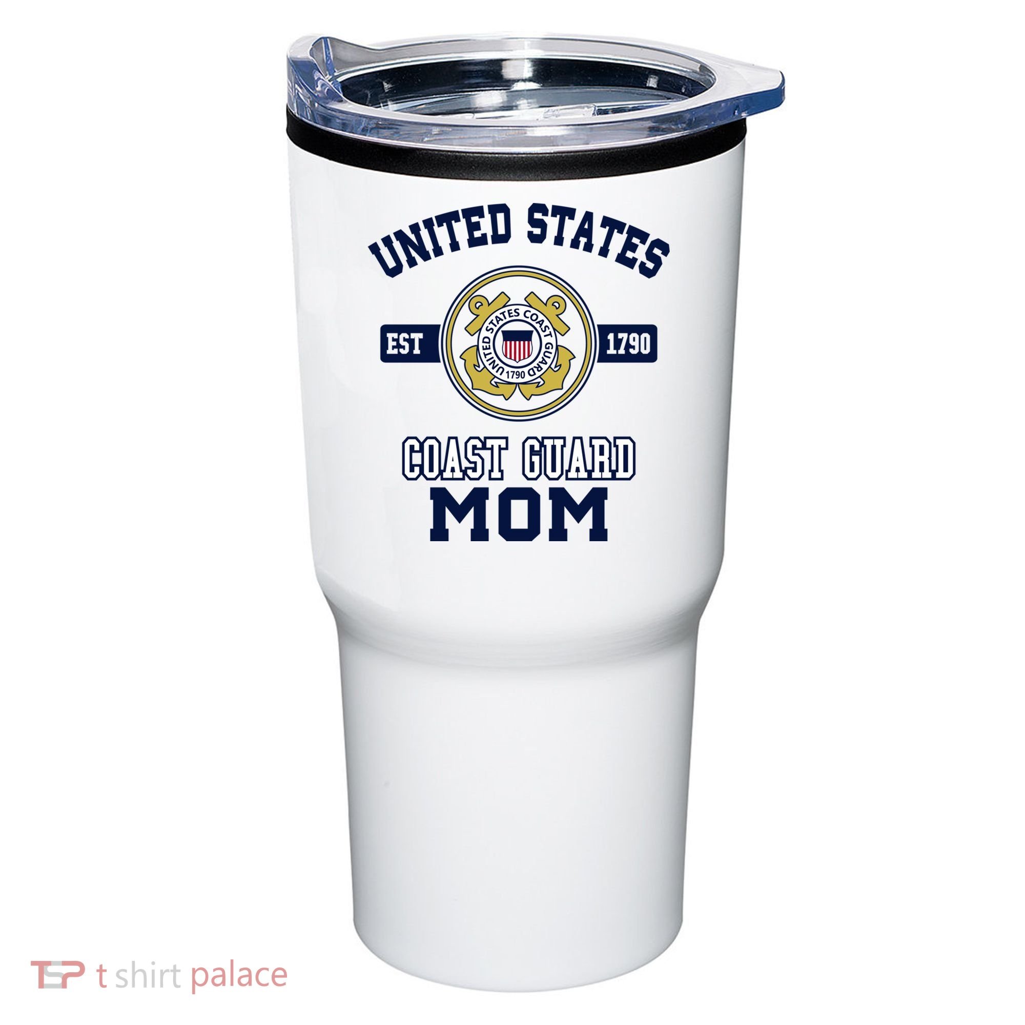 Proud Us Coast Guard Mom Military Pride Gift Tumbler