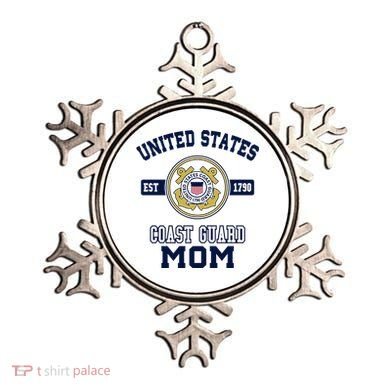 Proud Us Coast Guard Mom Military Pride Gift Ornament