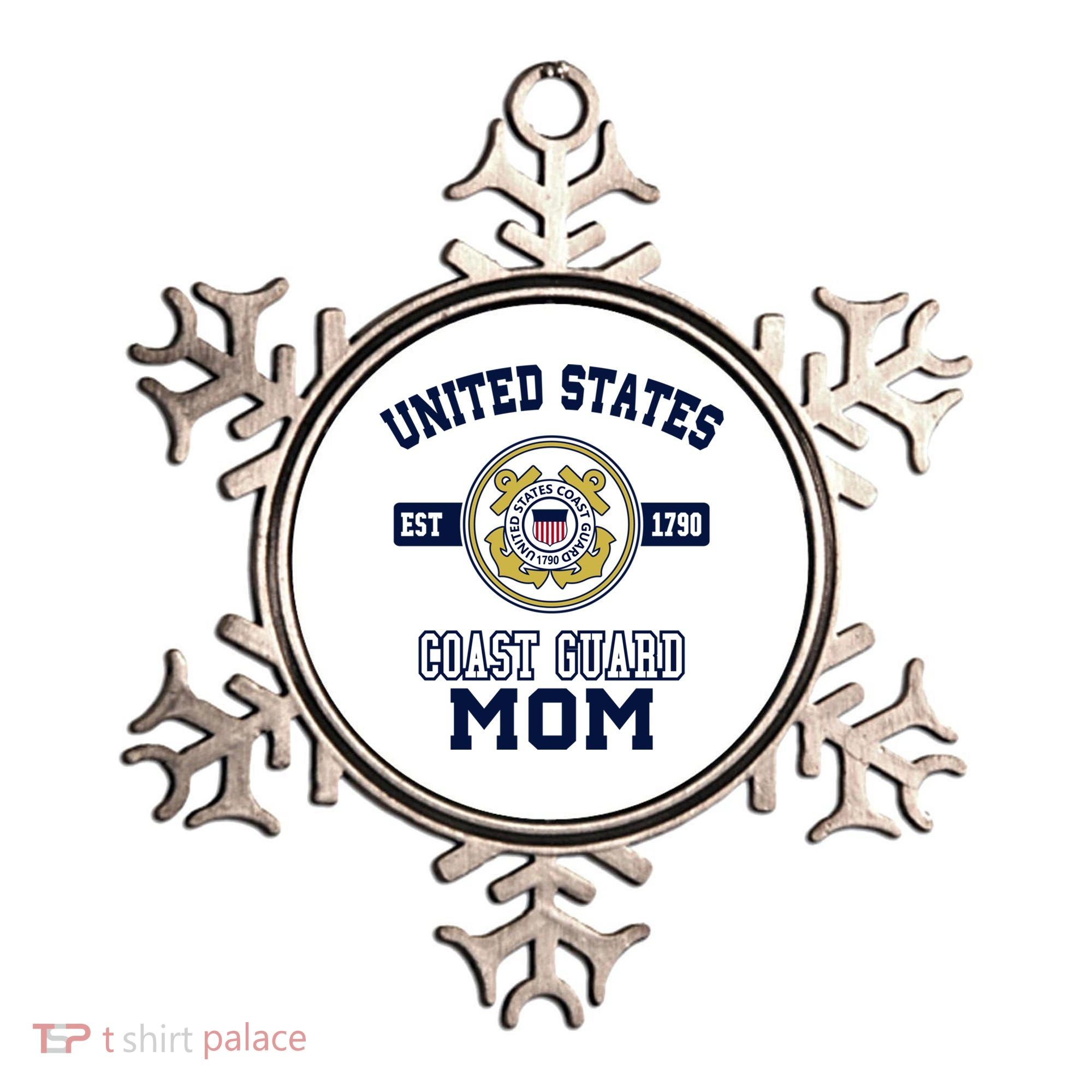 Proud Us Coast Guard Mom Military Pride Gift Ornament