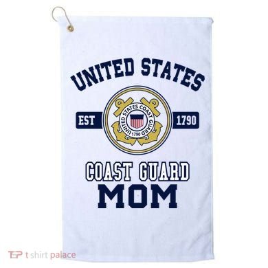 Proud Us Coast Guard Mom Military Pride Gift Golf Towel