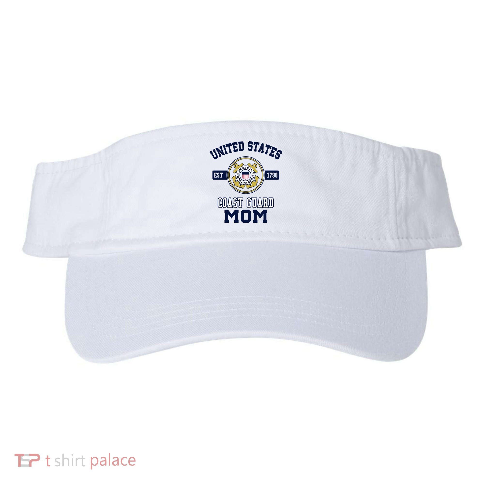 Proud Us Coast Guard Mom Military Pride Gift Visor