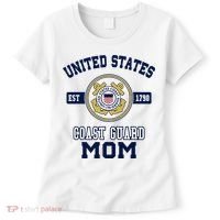 Proud Us Coast Guard Mom Military Pride Gift Women's T-Shirt thumb 0