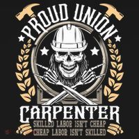 Proud Union Carpenter Woodworking Carpentry Woodworker Backpack thumb 2