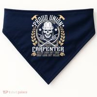 Proud Union Carpenter Woodworking Carpentry Woodworker USA-Made Doggie Bandana thumb 0