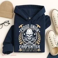 Proud Union Carpenter Woodworking Carpentry Woodworker Hoodie thumb 4