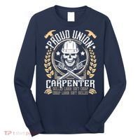Proud Union Carpenter Woodworking Carpentry Woodworker Long Sleeve Shirt thumb 0