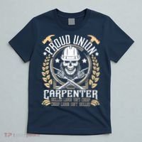 Proud Union Carpenter Woodworking Carpentry Woodworker T-Shirt thumb 5