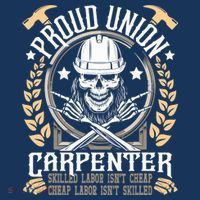 Proud Union Carpenter Woodworking Carpentry Woodworker T-Shirt thumb 7