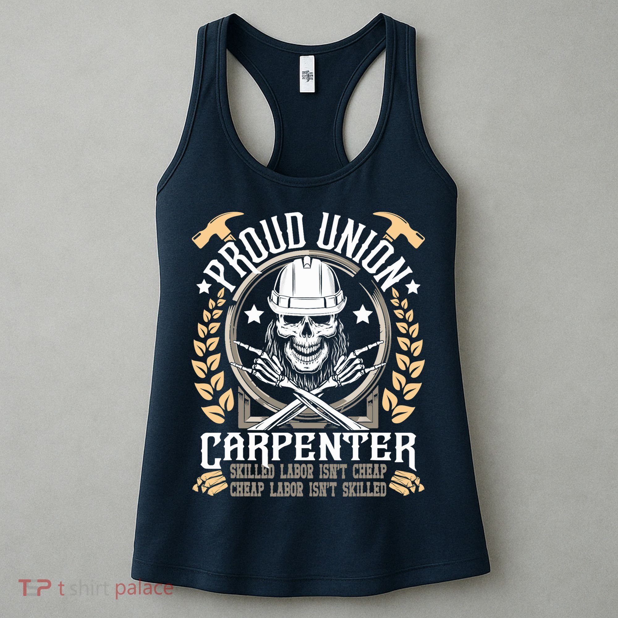 Proud Union Carpenter Woodworking Carpentry Woodworker Women's Tank Top