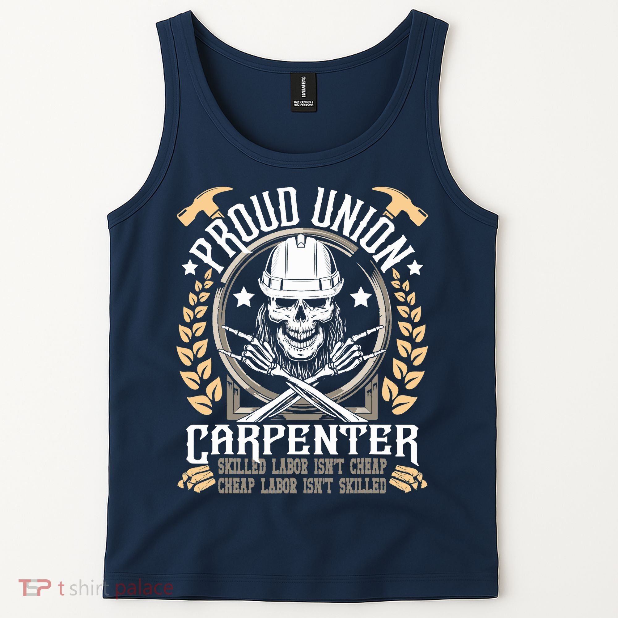 Proud Union Carpenter Woodworking Carpentry Woodworker Tank Top