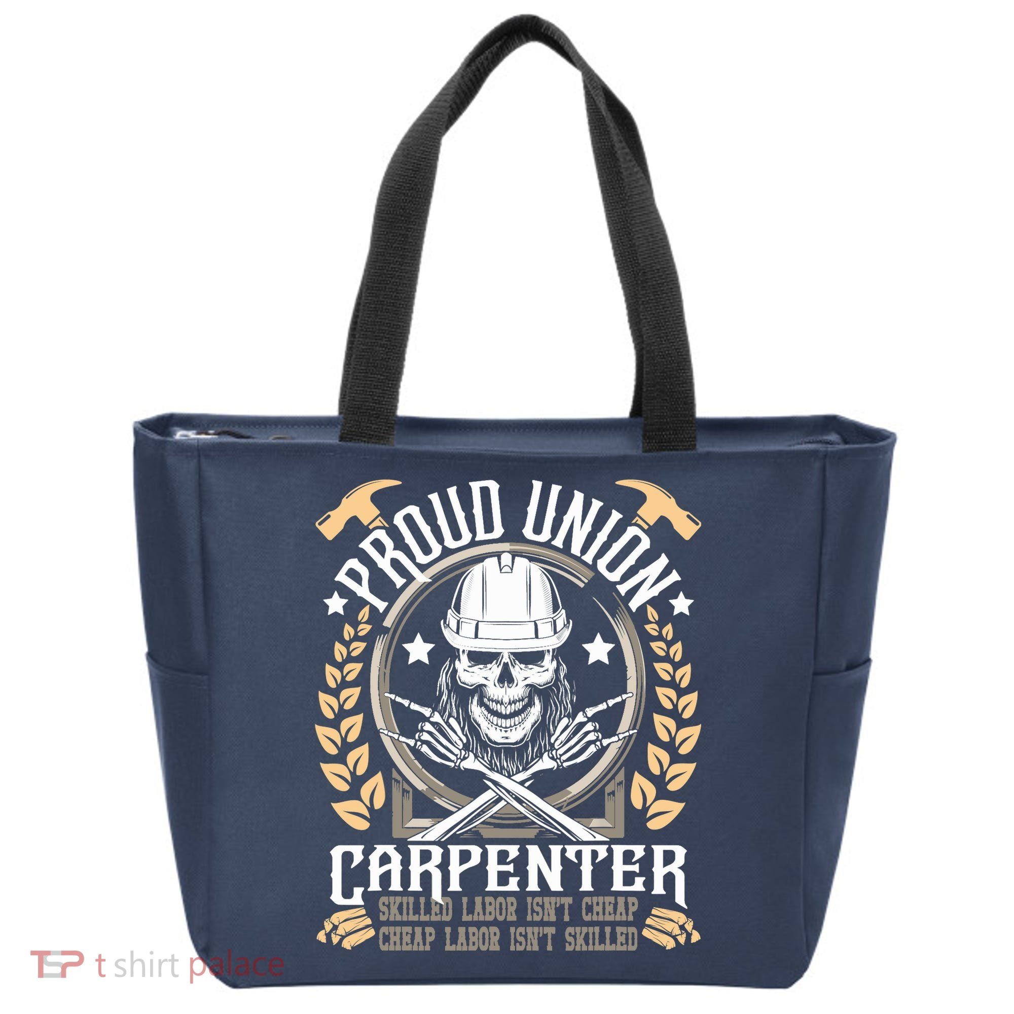 Proud Union Carpenter Woodworking Carpentry Woodworker Tote Bag