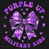 Purple Up Child Coquette Bow Camo Groovy Military Women's Tank Top thumb 5