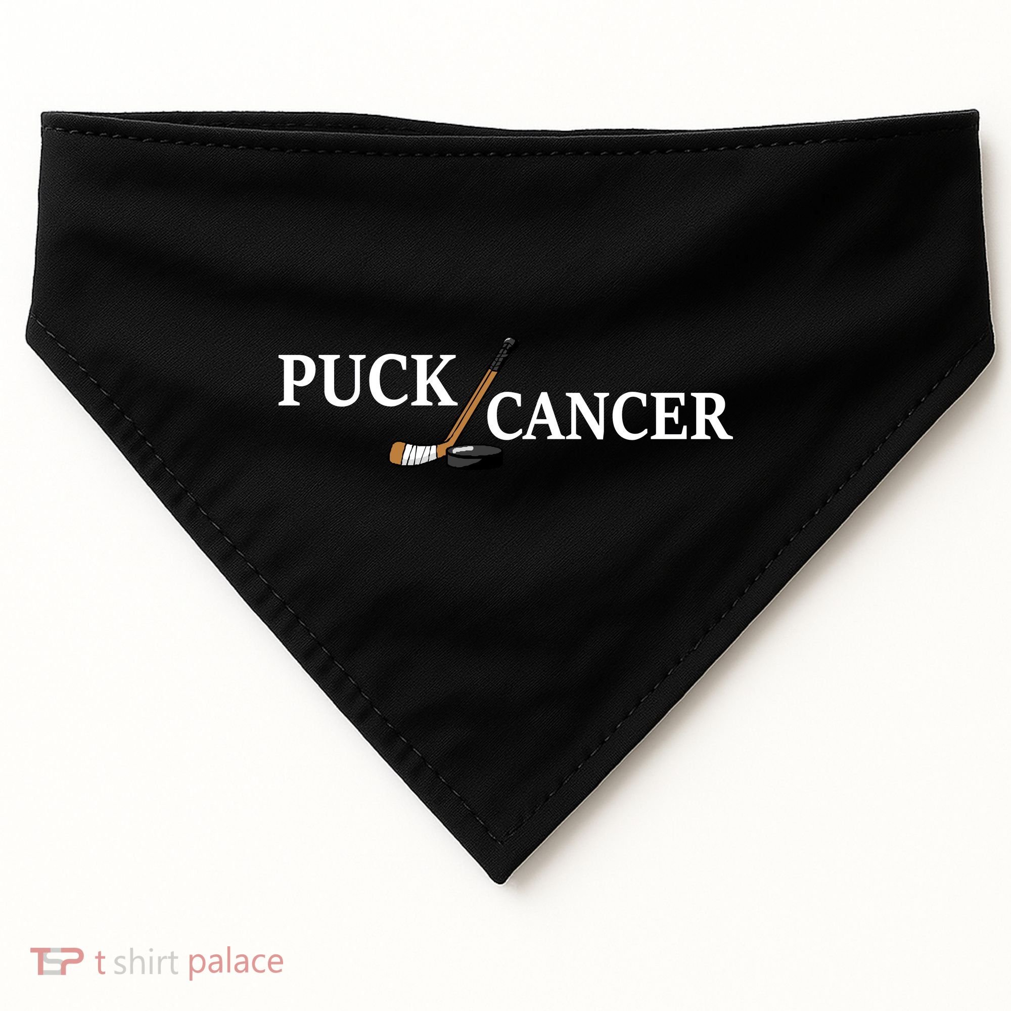Puck Cancer USA-Made Doggie Bandana