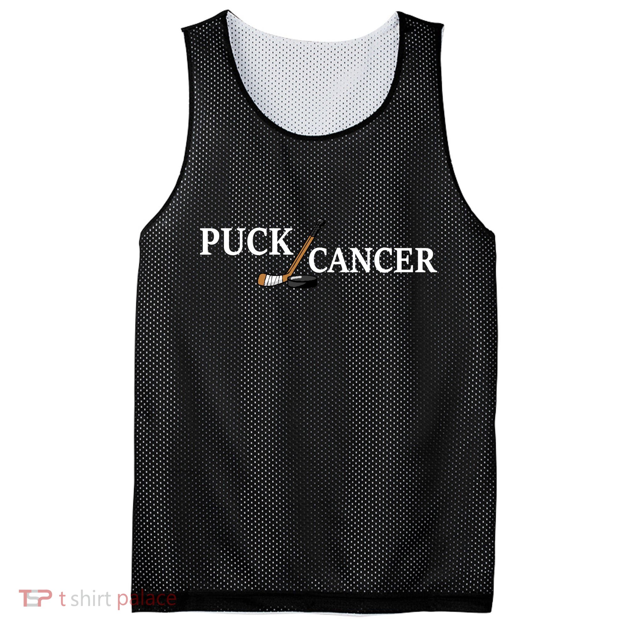 Puck Cancer Mesh Reversible Basketball Jersey Tank