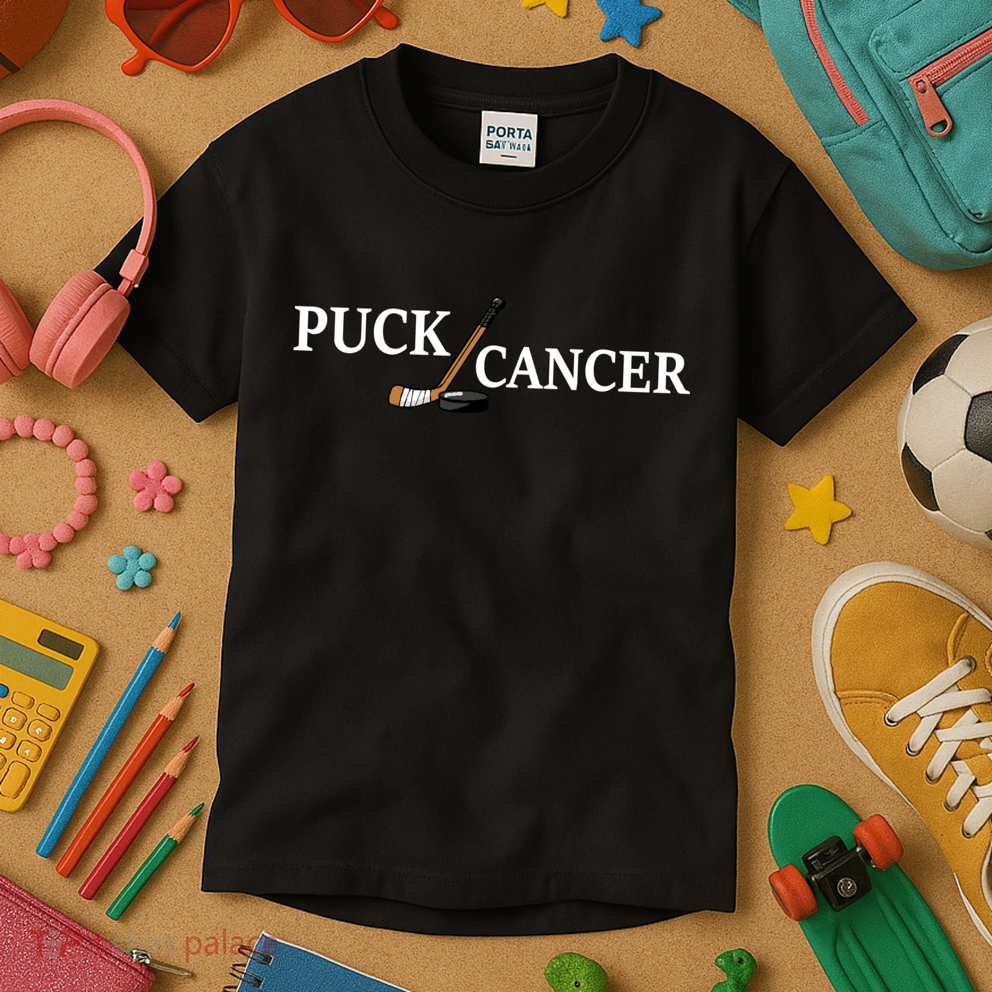 Puck Cancer Kids T-Shirt