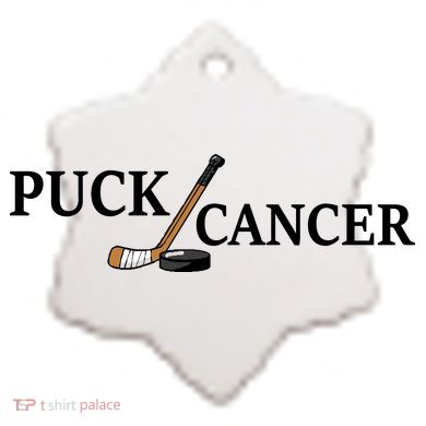 Puck Cancer Ceramic Ornament