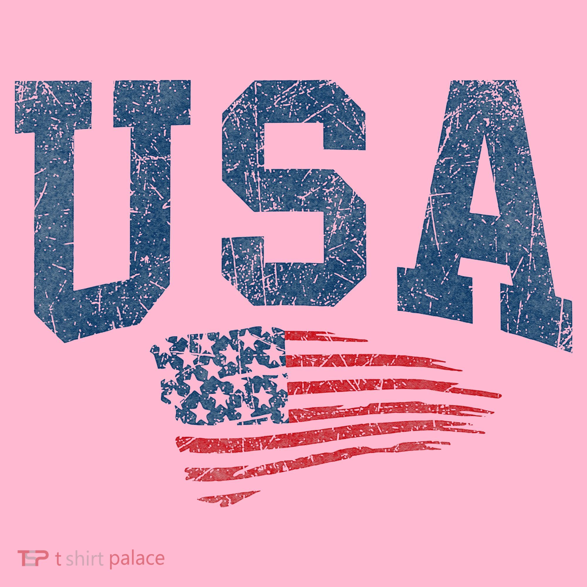 Patriotic USA  Distressed American Flag Coaster