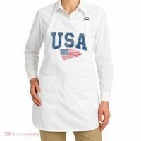 Patriotic USA  Distressed American Flag Apron thumb 2