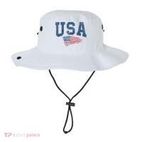 Patriotic USA  Distressed American Flag Bucket Hat thumb 0