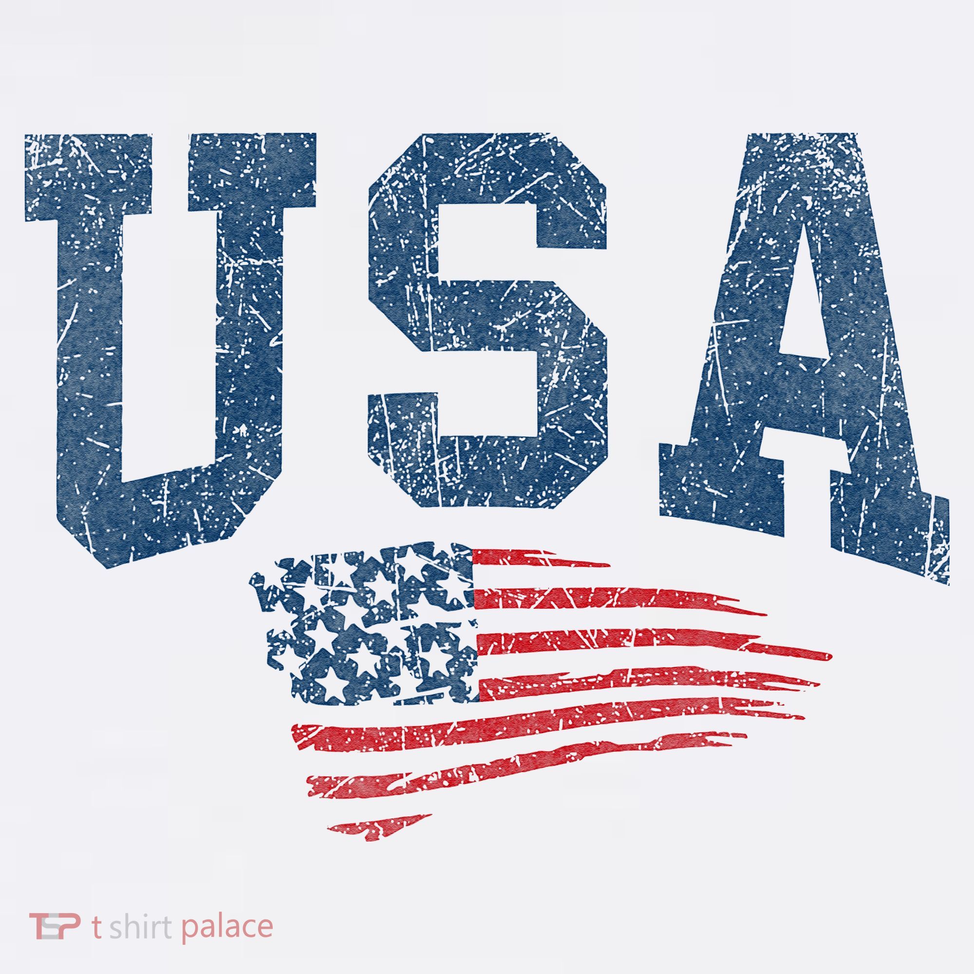 Patriotic USA  Distressed American Flag Women's Hoodie