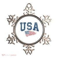 Patriotic USA  Distressed American Flag Ornament thumb 0