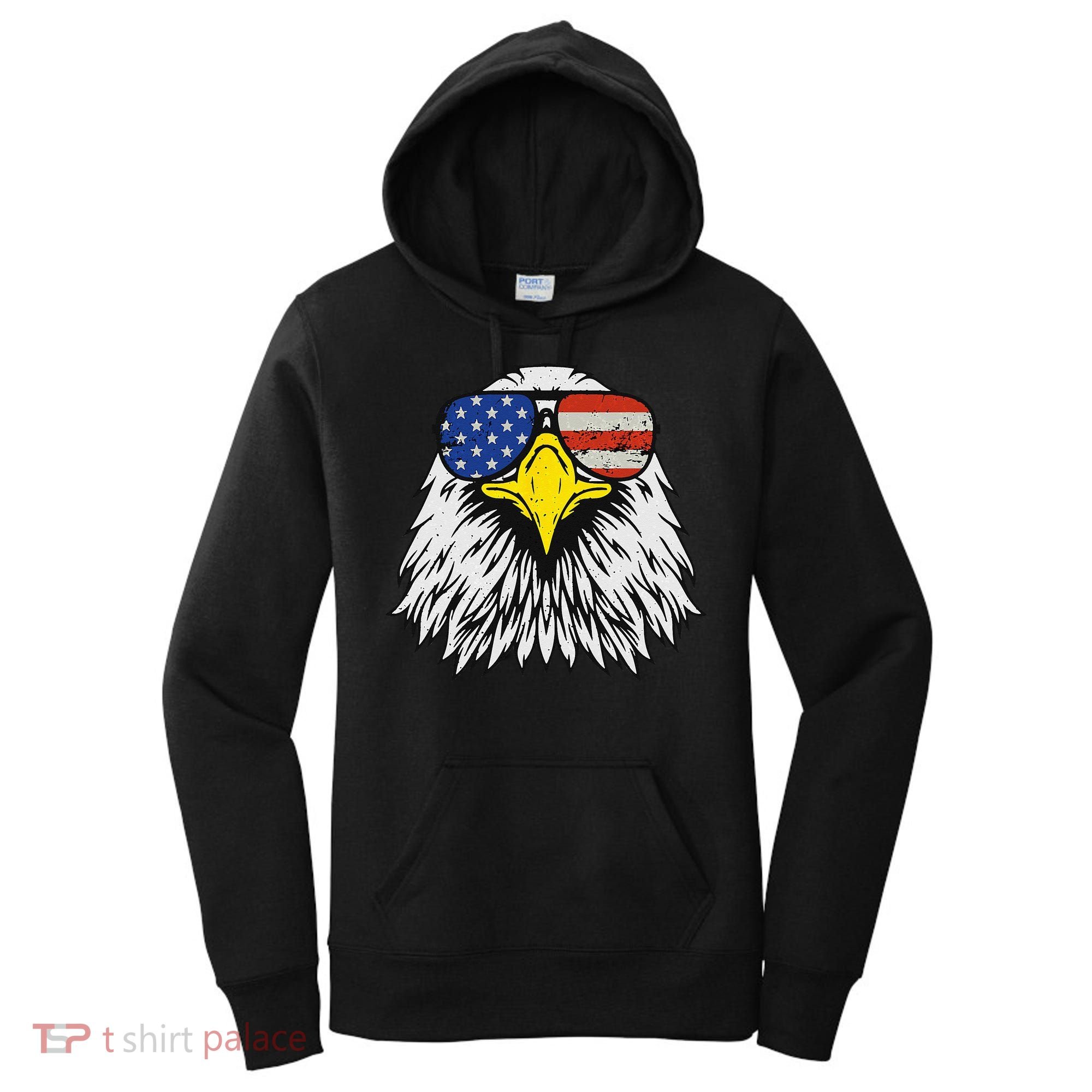 Patriotic USA Eagle Of Freedom Celebrate July 4th Women's Hoodie