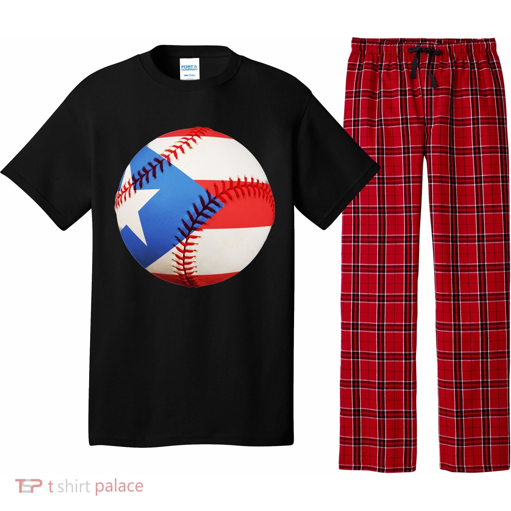 Puerto Rico Baseball Pajama Set