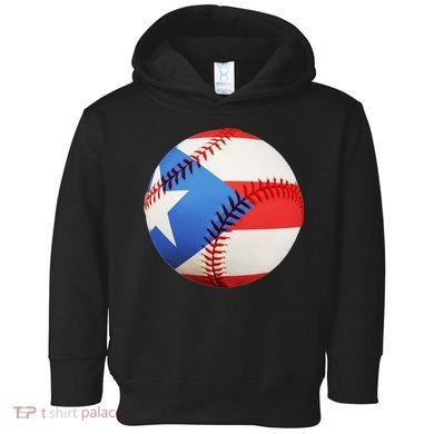 Puerto Rico Baseball Toddler Hoodie
