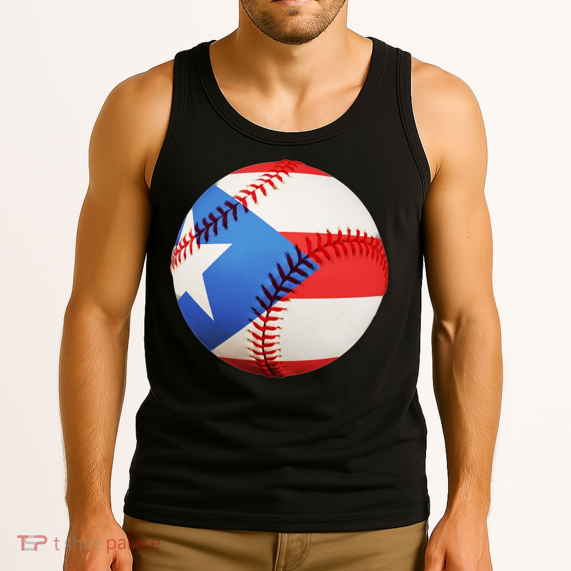 Puerto Rico Baseball Tank Top