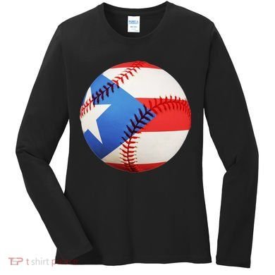Puerto Rico Baseball Women's Long Sleeve Shirt