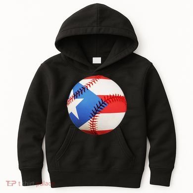Puerto Rico Baseball Kids Hoodie