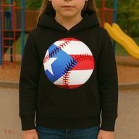 Puerto Rico Baseball Kids Hoodie thumb 3