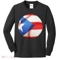 Puerto Rico Baseball Kids Long Sleeve Shirt thumb 0