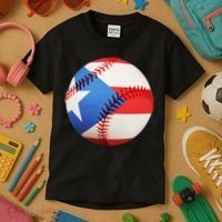 Puerto Rico Baseball Kids T-Shirt thumb 3