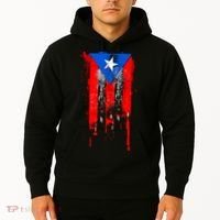 Puerto Rico Flag Drip Hoodie thumb 2