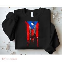 Puerto Rico Flag Drip Sweatshirt thumb 2