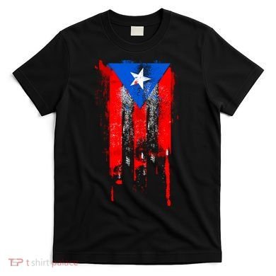 Puerto Rico Flag Drip T-Shirt