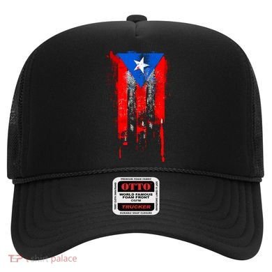 Puerto Rico Flag Drip Hat