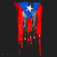 Puerto Rico Flag Drip Hat thumb 2
