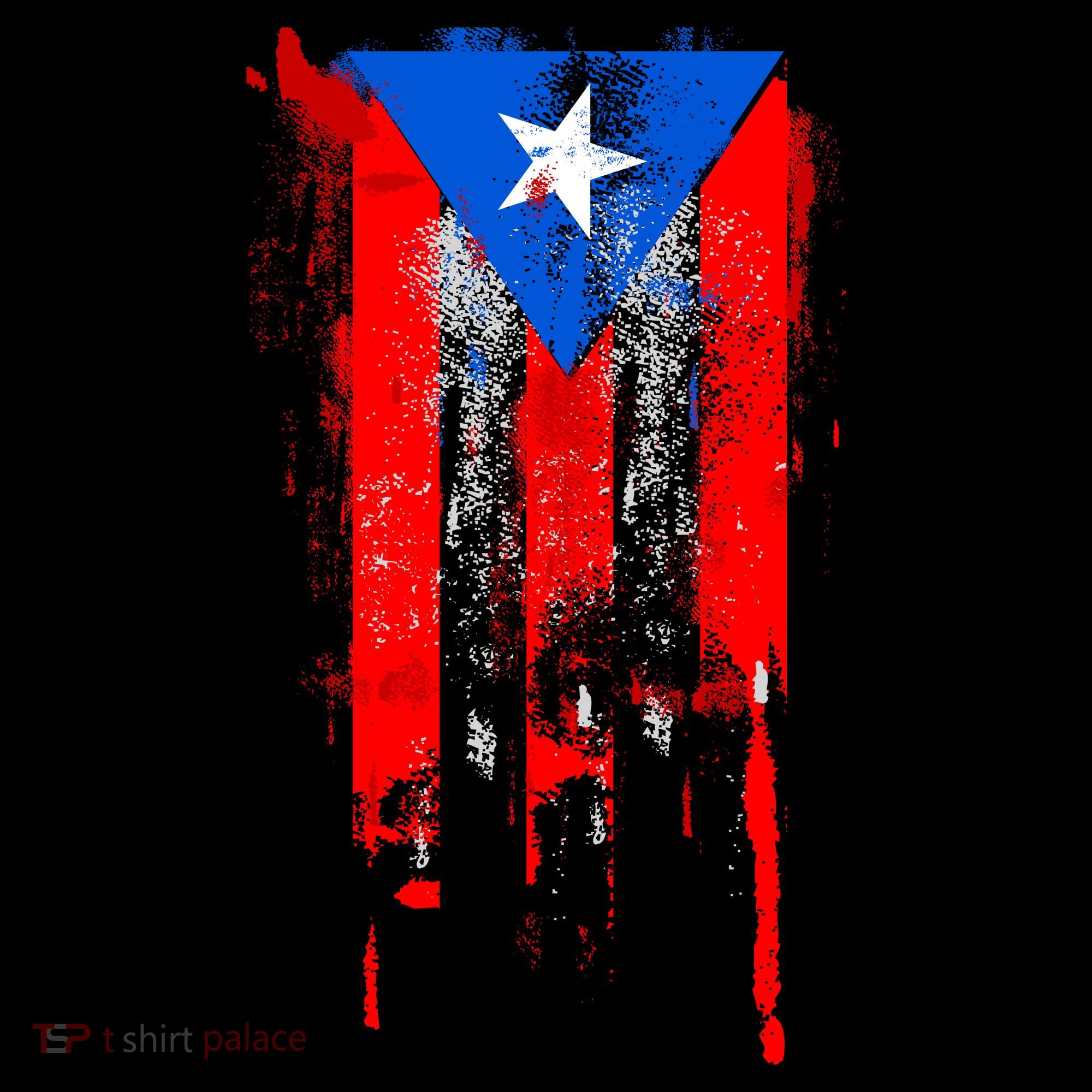 Puerto Rico Flag Drip Visor