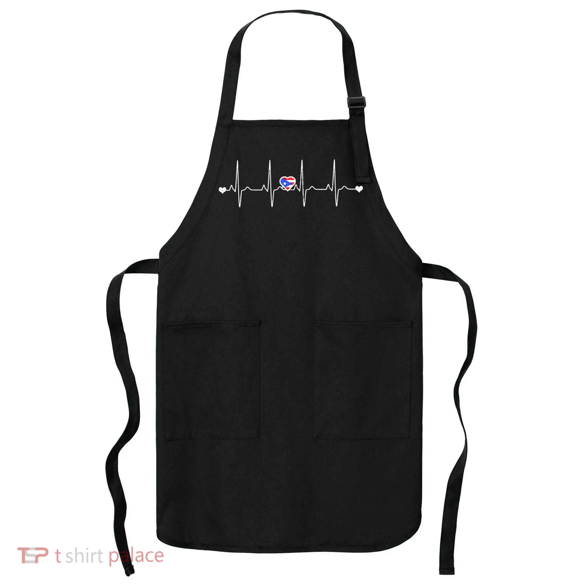 Puerto Rico Heartbeat Pulse Apron