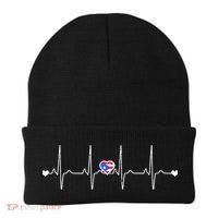 Puerto Rico Heartbeat Pulse Beanie thumb 0