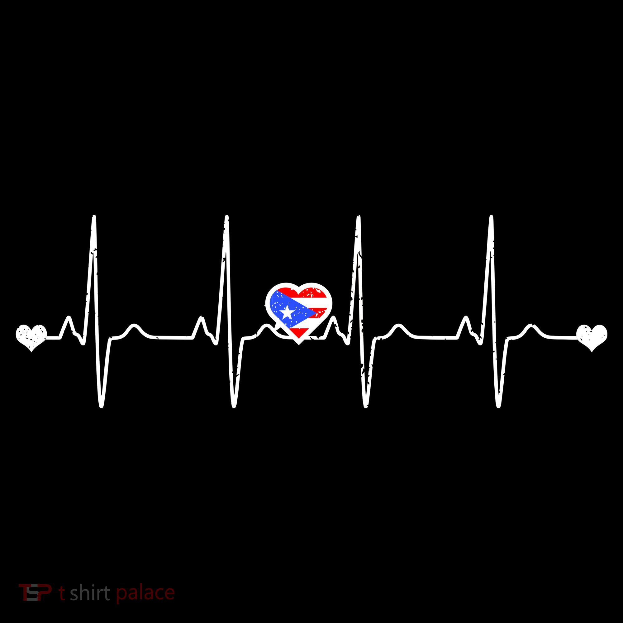 Puerto Rico Heartbeat Pulse Mousepad