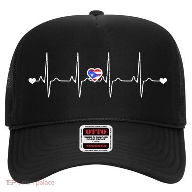 Puerto Rico Heartbeat Pulse Hat