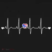 Puerto Rico Heartbeat Pulse Toddler Hoodie thumb 2