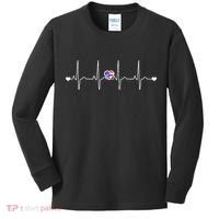 Puerto Rico Heartbeat Pulse Kids Long Sleeve Shirt thumb 0