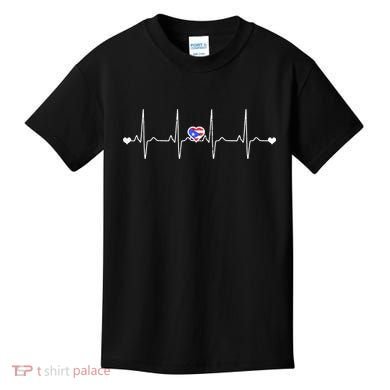 Puerto Rico Heartbeat Pulse Kids T-Shirt