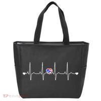 Puerto Rico Heartbeat Pulse Tote Bag thumb 0
