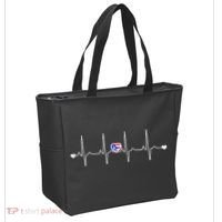 Puerto Rico Heartbeat Pulse Tote Bag thumb 2
